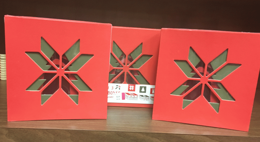 (3) Sets of Christmas decorative gift boxes